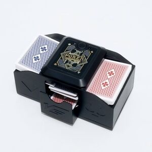 Automatic Card Shuffler and Dealer, Low Noise, Portable, Battery Operated, 2 Dec